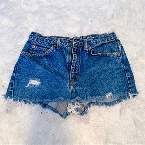Levi cutoff shorts